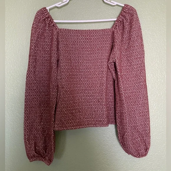 Madewell Bubble Sleeve Top Small - Picture 1 of 4